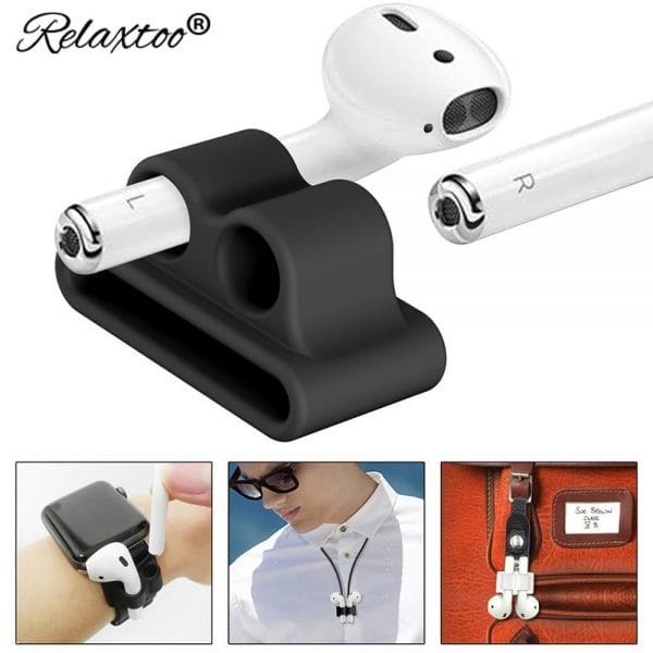 Anti Lost Silicone Earbud Holder Clip