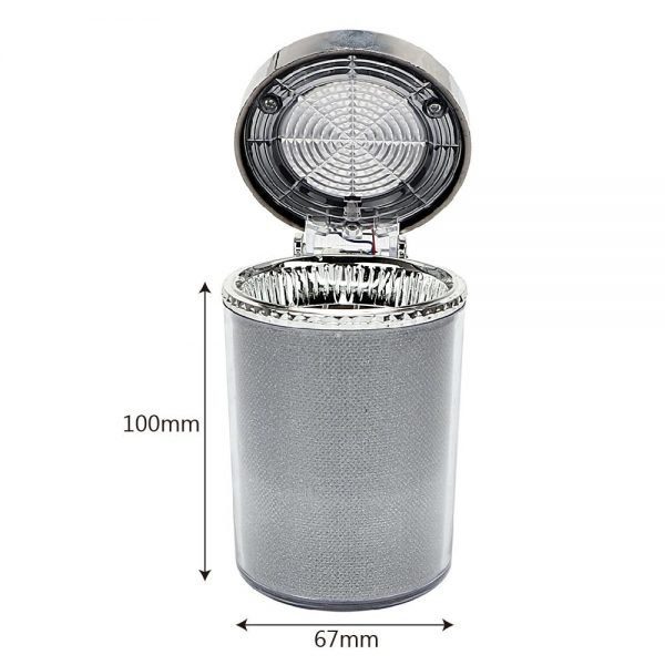 Portable Mini Car Ashtray with Colourful LED Light - Image 3
