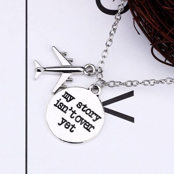 Silver Travel Pendant Necklace - Image 3