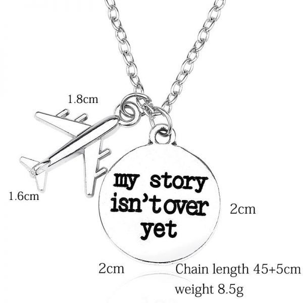 Silver Travel Pendant Necklace - Image 6