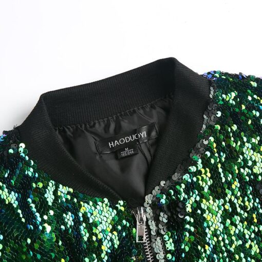 Sequin Bomber Jacket - Image 6