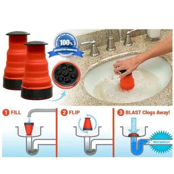 Sink Blaster Drain Unclogging Tool - Image 4