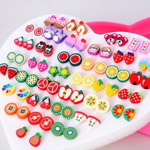 Clay Stud Children Earrings - Image 3
