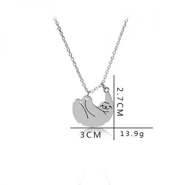 Sloth Wildlife Fashion Necklace - Image 5