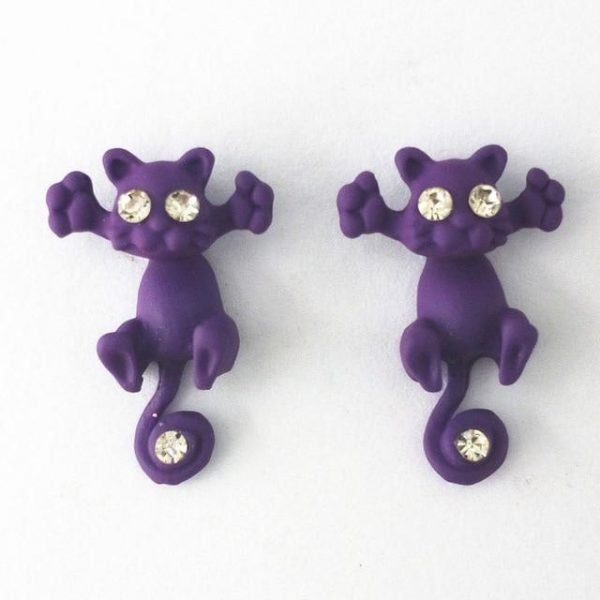 Trap Cat Stud Earrings - Image 8
