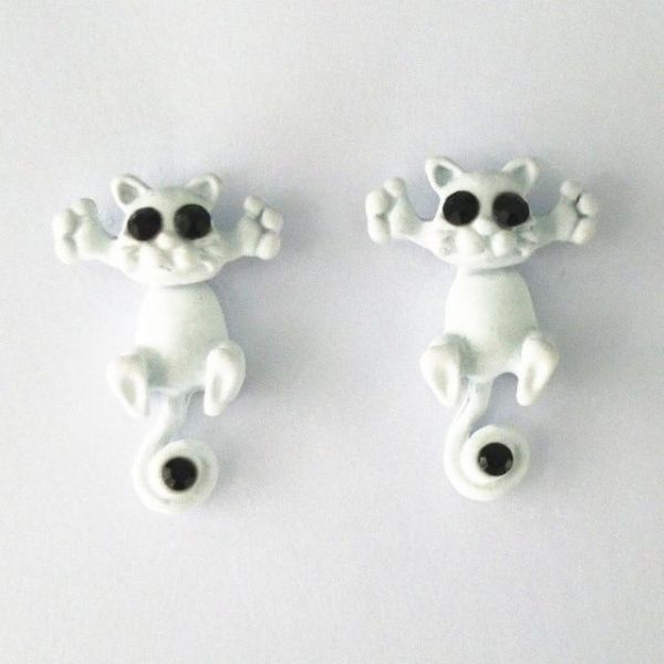 Trap Cat Stud Earrings - Image 9
