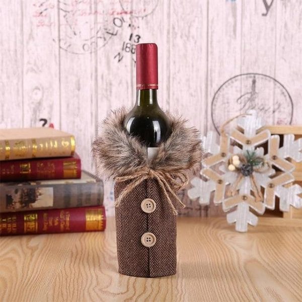 Cozy Christmas Wine Cover - Image 26