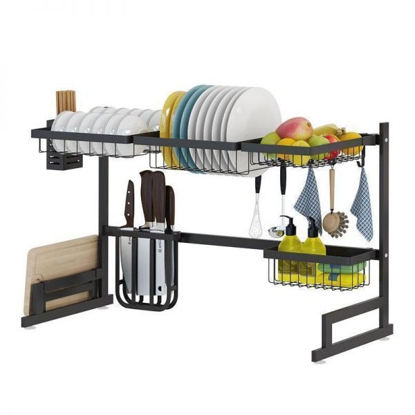 Stainless Steel Kitchen Dish Drying Rack - Large Dish Drainer - Image 4