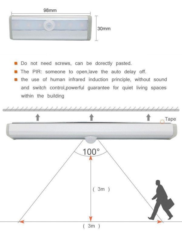Wireless LED Motion Sensor Cabinet Light - Image 17