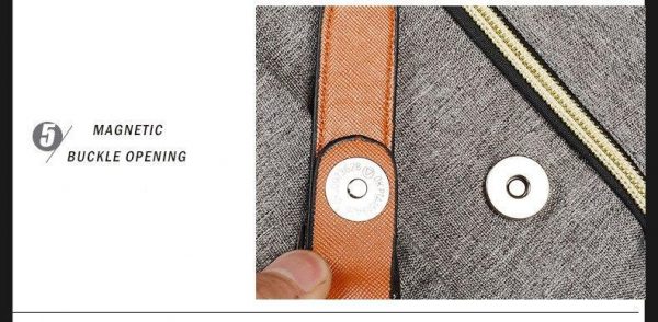 Vintage Laptop Backpack College School Bag with USB Port - Image 22