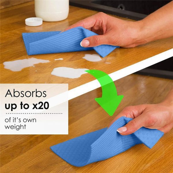 Swedish Dishcloth Cellulose Sponge Cloths -10 Pack - Image 3