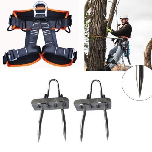 Tree Climbing Spikes Stainless Steel Safe Tree Climbing Gear