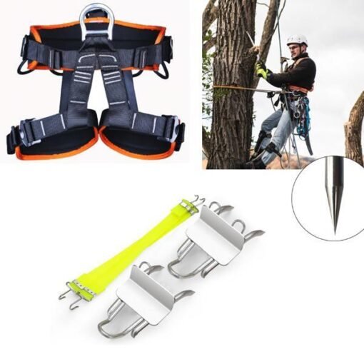 Tree Climbing Spikes Stainless Steel Safe Tree Climbing Gear - NinjaNew