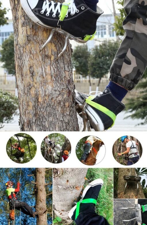 Tree Climbing Spikes Stainless Steel Safe Tree Climbing Gear