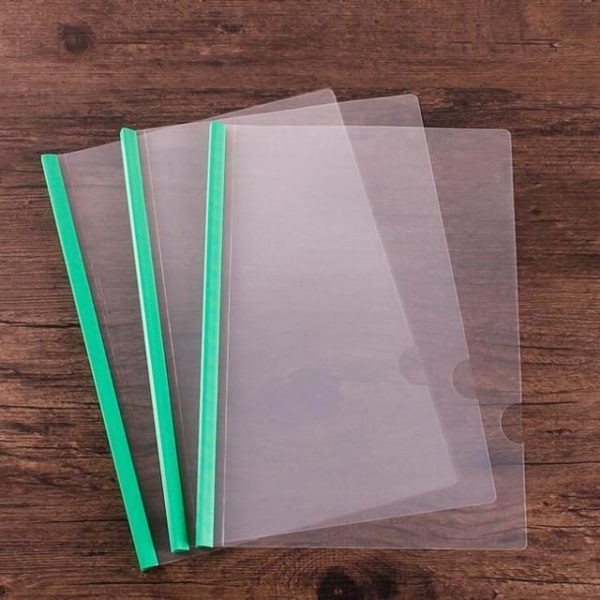 A4 Transparent Rod Clamp File Folder (4 Loaded Rods) | Professional Report Cover for Office & Schoo - Image 5