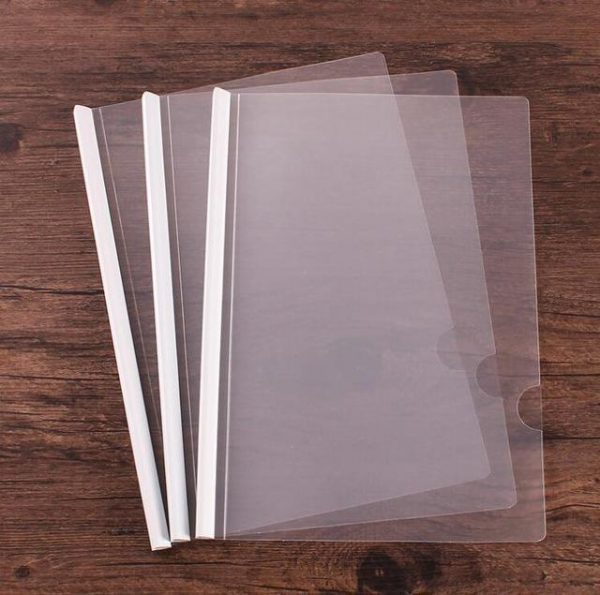 A4 Transparent Rod Clamp File Folder (4 Loaded Rods) | Professional Report Cover for Office & Schoo - Image 4