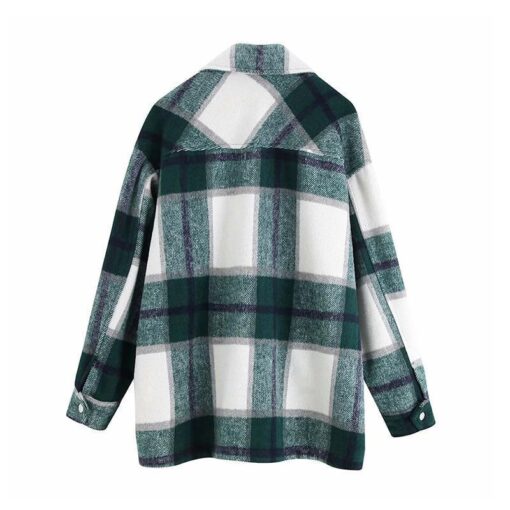 Vintage Oversized Plaid Jacket - Image 13