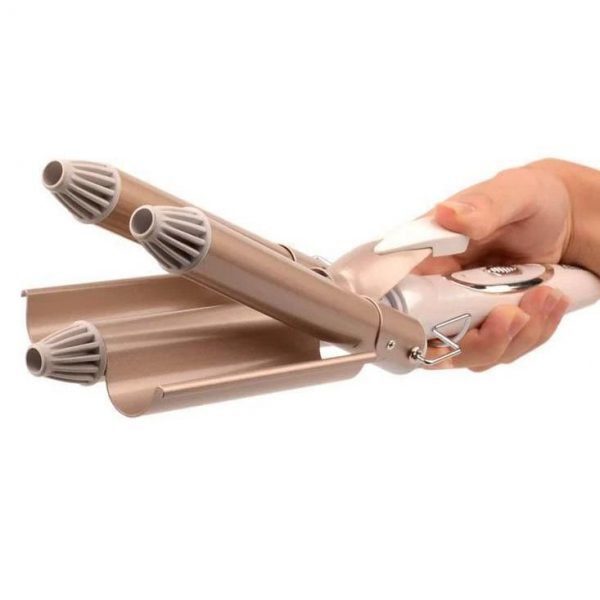 Three Barrel Ceramic Hair Curling Iron - Image 5