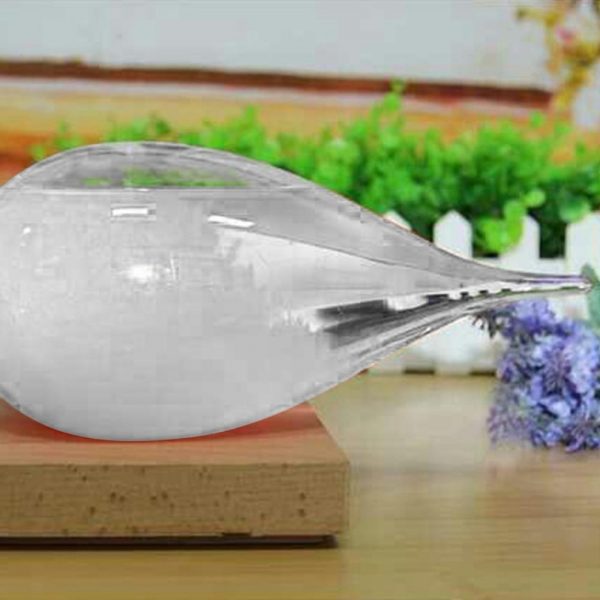 Crystal Transparent Storm Glass | Water Drop Barometer Weather Forecast Desktop Decor - Image 3