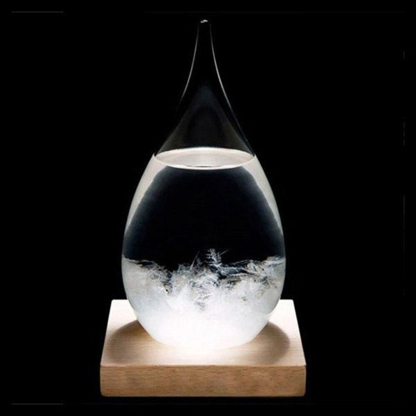 Crystal Transparent Storm Glass | Water Drop Barometer Weather Forecast Desktop Decor - Image 4