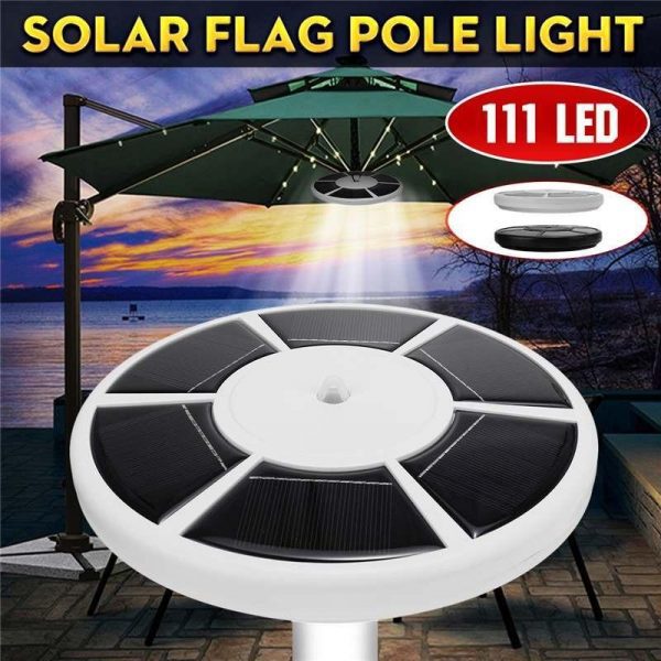 Solar US Flag Flagpole Light All Night Long Last - Image 8