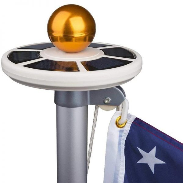 Solar US Flag Flagpole Light All Night Long Last - Image 7