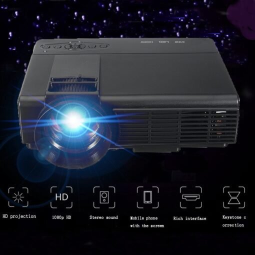 1080P 3000 Lumens 3D LED Home Theater Projector