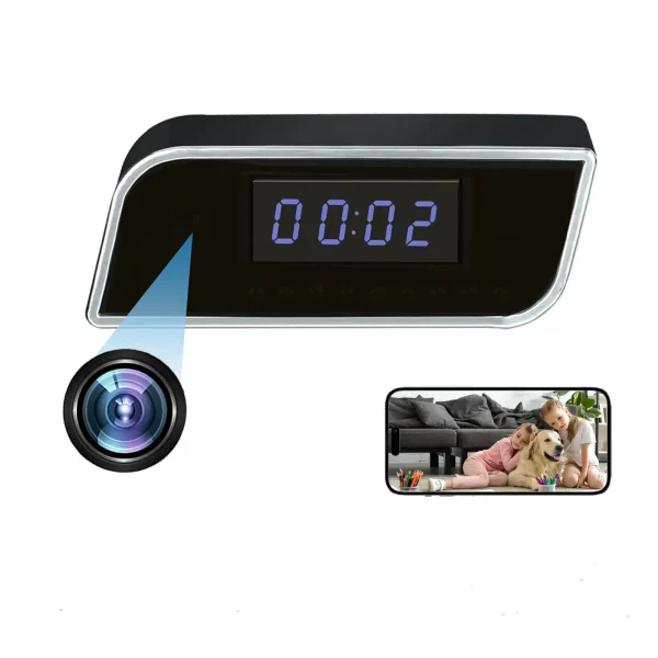 4K Wireless Security Camera Alarm Clock