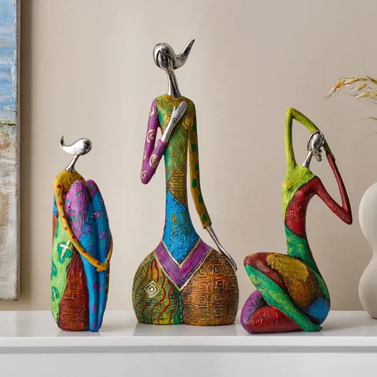 Nordic Creative Colorful Abstract Home Decoration Figure Sculpture