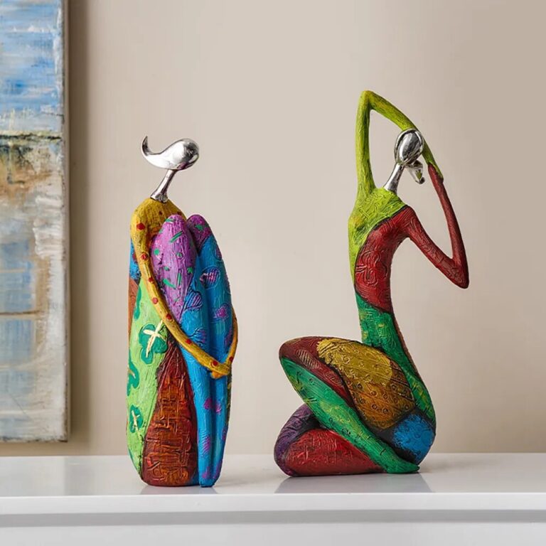 Nordic Creative Colorful Abstract Home Decoration Figure Sculpture - Image 3