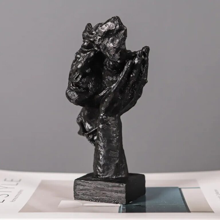ARTLOVIN Vintage Thinker Figurine Abstract Face Art Sculpture - Image 11