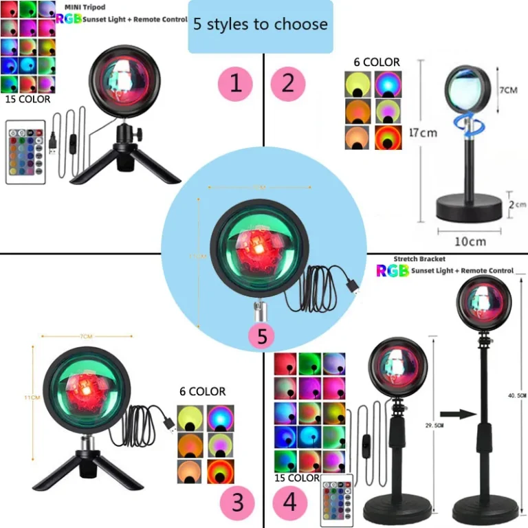 Sunset Projector Lamp Rainbow Atmosphere Night Light - Image 3