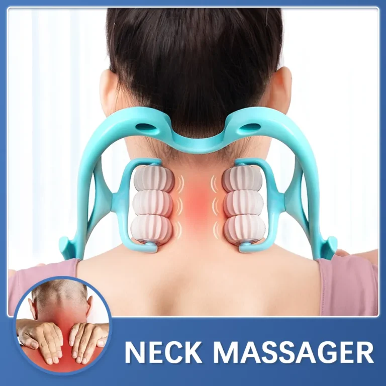 Dual Trigger Neck Massager Roller Self-Massage Tool Relieve