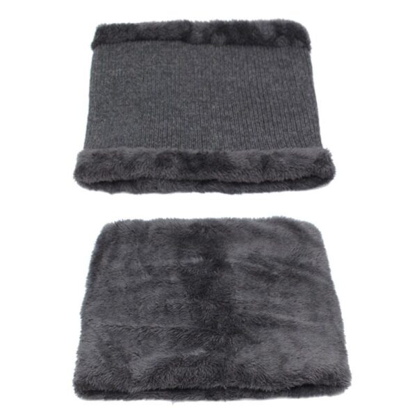 Warm Beanie Cap With Scarf - Image 4