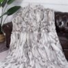 Snow Queen Rabbit Fur Throw Luxury Blanket
