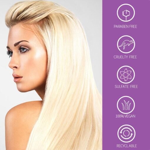 Purple Shampoo for Blonde Hair Removes Brassy Yellow Tones