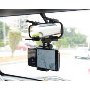 Rear-view Mirror Phone Mount