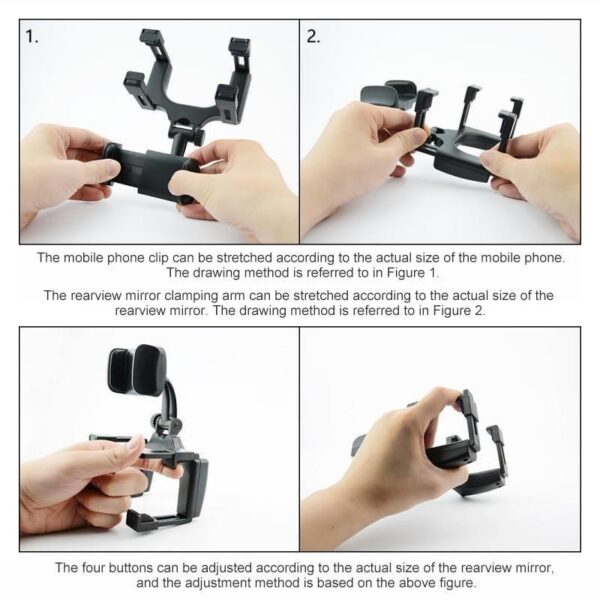 Rear-view Mirror Phone Mount - Image 4