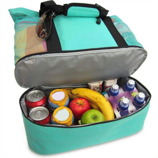 Portable Large Picnic Cooler Tote Bag - Image 4