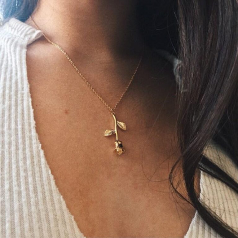 Rose Flower Necklace