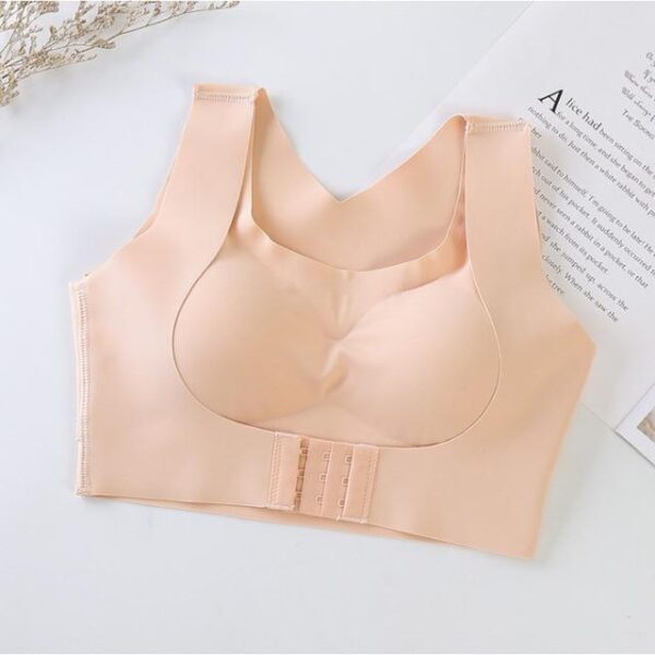 Seamless Front Buckle Support Bra - Image 6