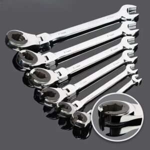Flexible Head Tubing Ratchet Wrench