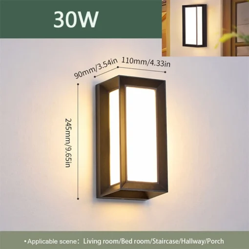 Led Outdoor Wall Light Waterproof  Motion Sensor Led Porch Lights - Image 12