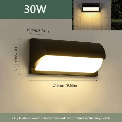 Led Outdoor Wall Light Waterproof  Motion Sensor Led Porch Lights - Image 13