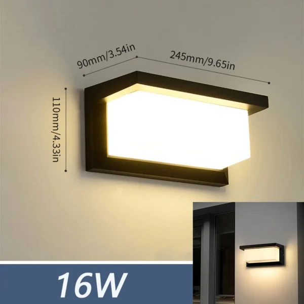 Waterproof LED Outdoor Wall Light - Image 8