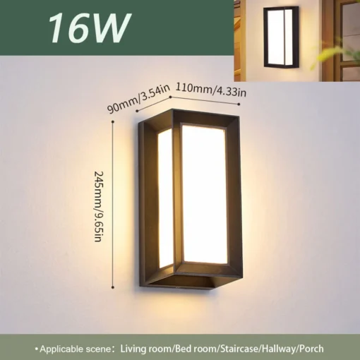 Led Outdoor Wall Light Waterproof  Motion Sensor Led Porch Lights - Image 11