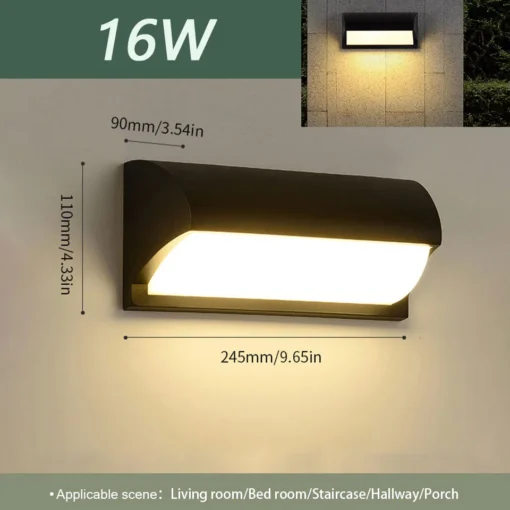 Led Outdoor Wall Light Waterproof  Motion Sensor Led Porch Lights - Image 14