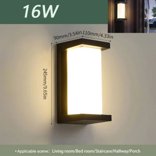 Led Outdoor Wall Light Waterproof  Motion Sensor Led Porch Lights - Image 10