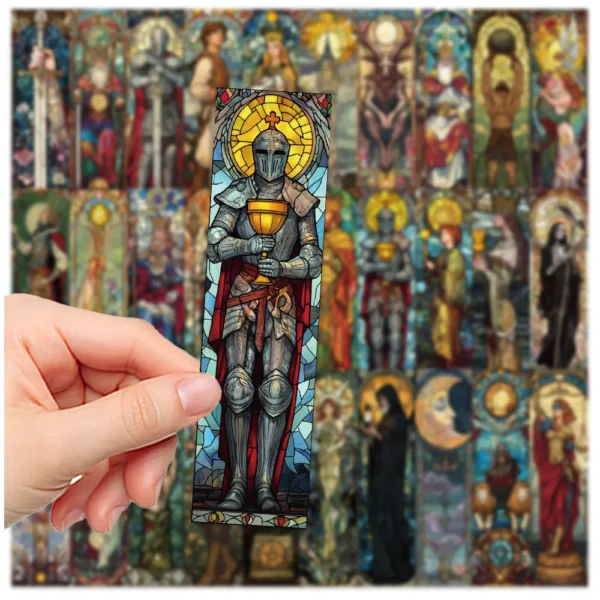 30Pcs Stained Glass Tarot Bookmarks - Image 5