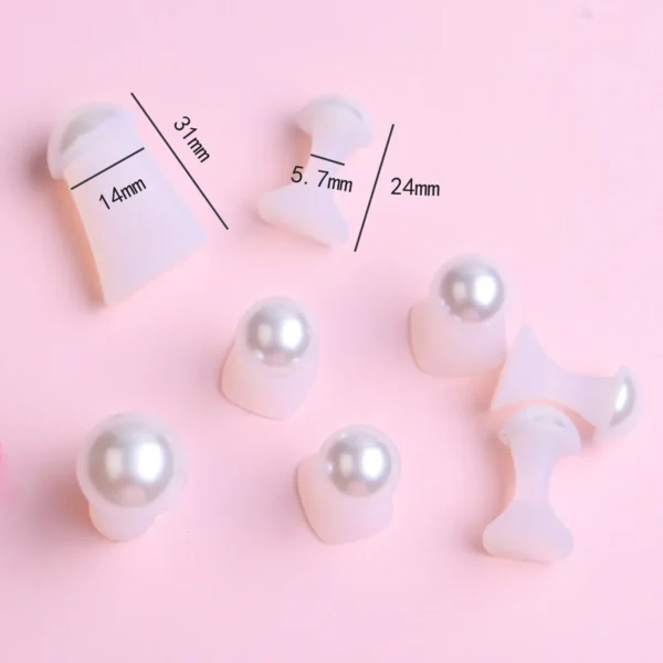 8Pcs White Pearl Toe Separators - Image 3